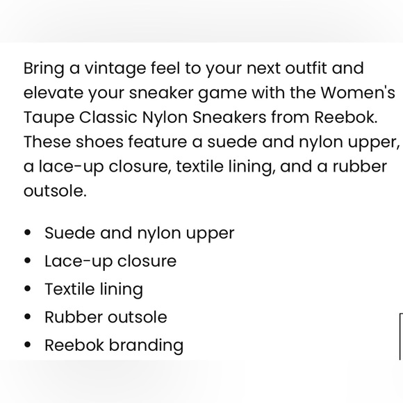 Reebok Classic Nylon Sneaker - Picture 11 of 13